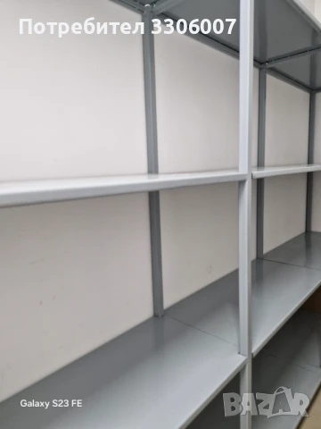 Метален стелаж, снимка 4 - Стелажи и щандове - 50728285