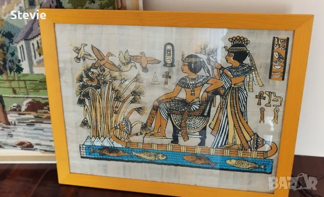Египетски папирус - рамкиран, снимка 3 - Картини - 48414642