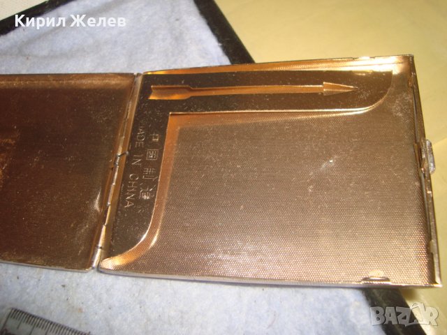 СТАРА ПОЗЛАТЕНА MADE in CHINA РЕТРО - ВИНТИДЖ КОЛЕКЦИОНЕРСКА ОРНАМЕНТИРАНА ТАБАКЕРА 32197, снимка 8 - Колекции - 38289046