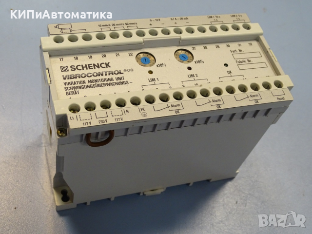 блок реле SCHENCK VIBROCONTROL 900, снимка 8 - Резервни части за машини - 36530538