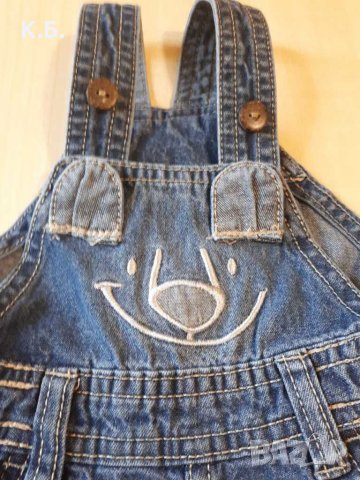 НОВ! Дънков гащеризон LUPILU р-р 62, снимка 2 - Бебешки гащеризони - 30350715