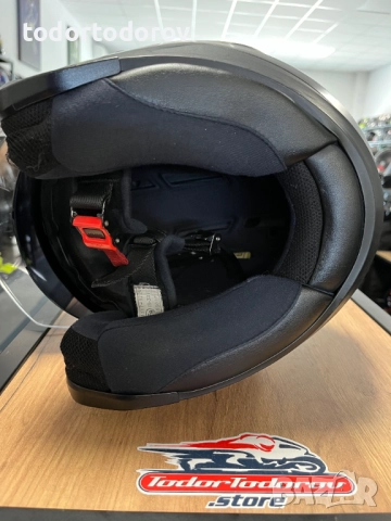 Скутер чопър мото каска HJC IS 22 V.2 ,L 59-60см. вградени очила, снимка 5 - Аксесоари и консумативи - 51923740