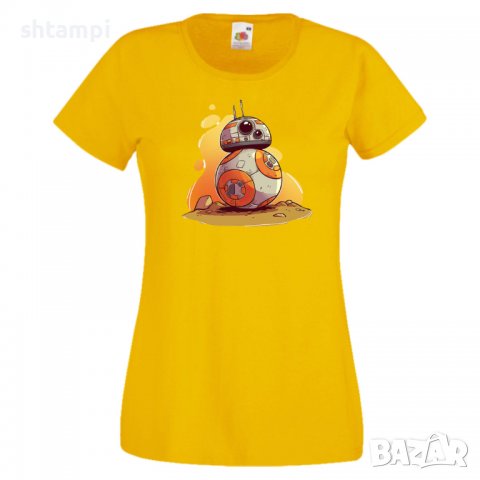 Дамска тениска Star Wars BB-8 WOMEN Star Wars Игра,Изненада,Подарък,Геймър,, снимка 10 - Тениски - 36788699