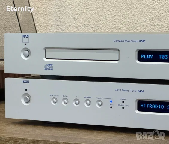 NAD Silver Series: CD плеър NAD S500 и RDS тунер NAD S400, снимка 3 - Аудиосистеми - 56023101