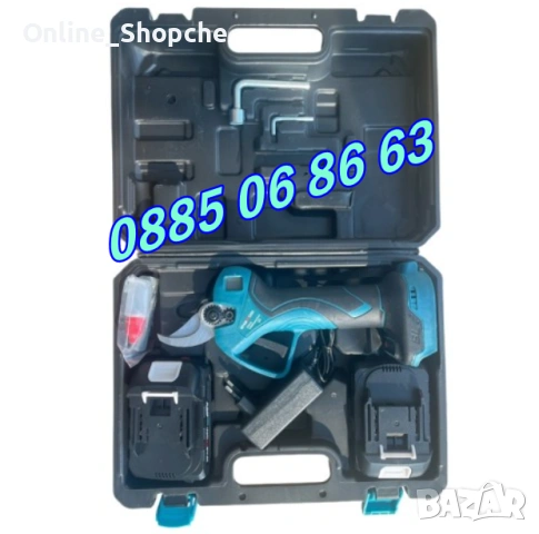 Акумулаторна лозарска ножица 36V 8Ah, Градинска акумулаторна ножица, снимка 3 - Градинска техника - 53254585