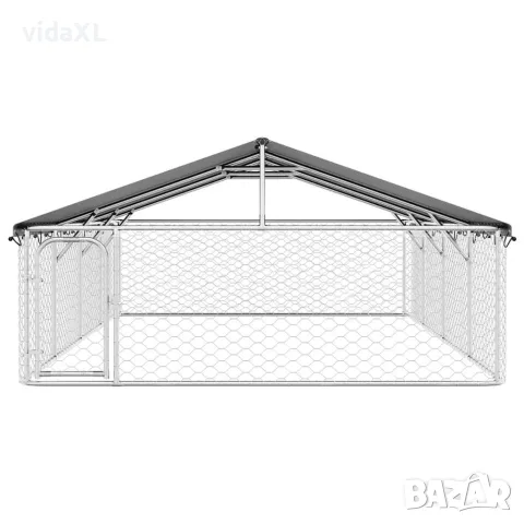 vidaXL Дворна клетка за кучета с покрив, 600x300x150 см, снимка 6 - За кучета - 56146183