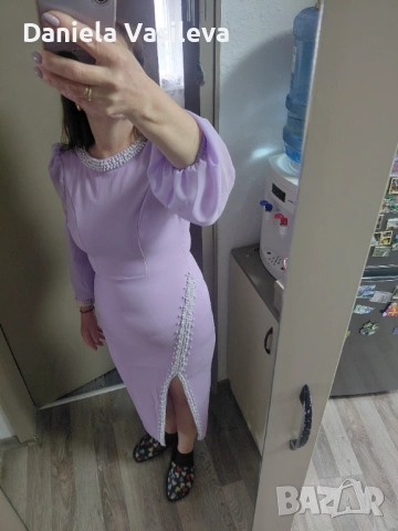 Прекрасна светло лилава рокля р-р М