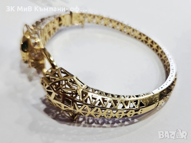 Златна гривна 12.8гр 06562-25/2, снимка 4 - Гривни - 52567861