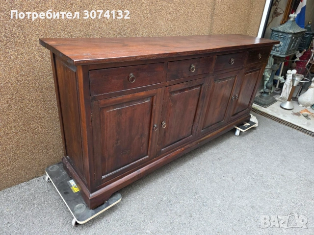 Контрабюфет в стил Рустик изработен изцяло от дърво, снимка 6 - Бюфети - 53569838