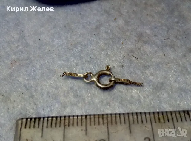 СТАРА СРЕБЪРНА ЗАКОПЧАЛКА СРЕБРО 925 ITALY КАРАБИНКА За ГРИВНА КОЛИЕ ВЕРИЖКА 49914