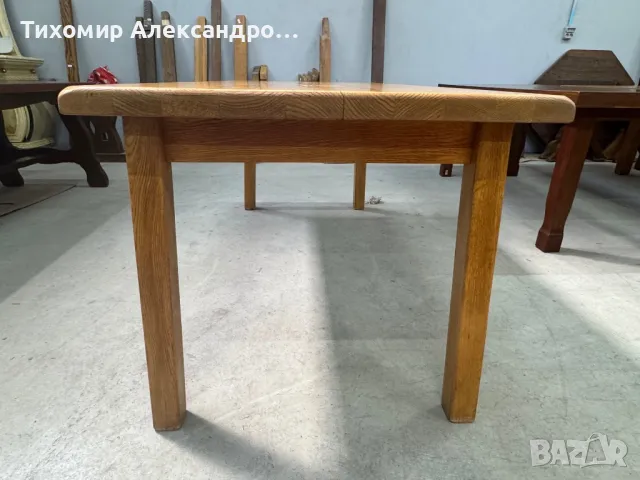 Трапезна маса от дъбов масив, снимка 3 - Маси - 49475211