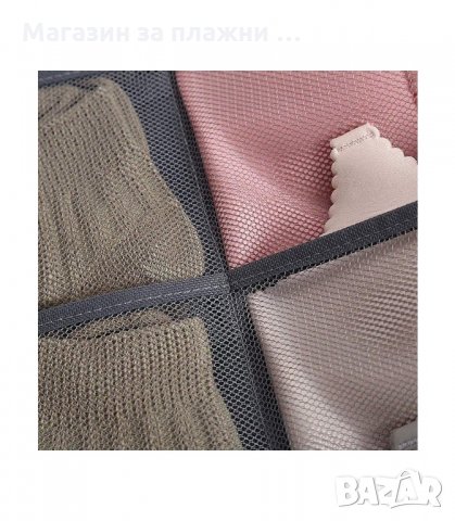 ДВУЛИЦЕВ ВИСЯЩ ОРГАНАЙЗЕР ЗА ГАРДЕРОБ С ВГРАДЕНА ЗАКАЧАЛКА 30 ОТДЕЛЕНИЯ - код 2533, снимка 10 - Органайзери - 34193440