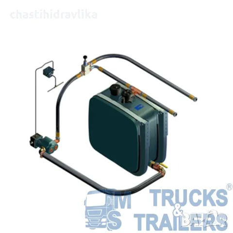 ДВУКРЪГОВА ХИДРАВЛИЧНА СИСТЕМА 1'' - 90Л. К-КТ Турция