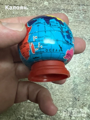 Винтидж острилка във формата на земното кълбо, снимка 4 - Антикварни и старинни предмети - 51112434