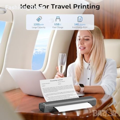 Нов Портативен Bluetooth Принтер за Смартфони и Лаптопи, снимка 5 - Други - 42745851