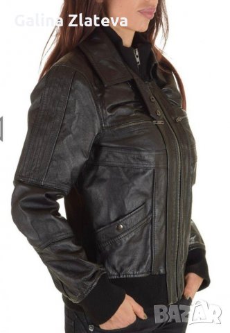  Яке Only от естествена кожа, снимка 6 - Якета - 29863065