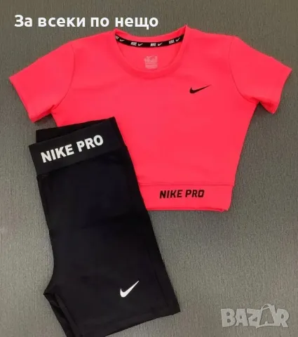 Nike Дамски Спортен Комплект Тениска И Клин🔝Дамски Спортен Екип Найк - Различни Цветове Код LFS335, снимка 5 - Спортни екипи - 49612738