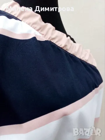 Дълга асиметрична рокля с кимоно ръкав, снимка 9 - Рокли - 50066165