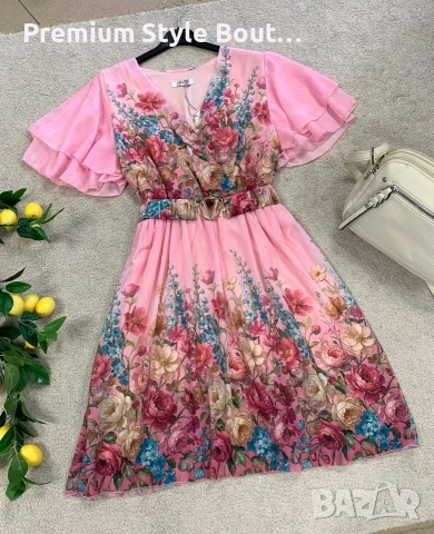 флорална рокля , снимка 2 - Рокли - 54036416