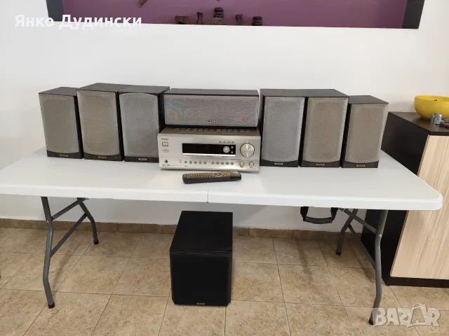 Продавам озвучителна система Home Cinema Onkyo.  МоделТХ-DS696.  460W.