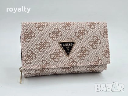 Guess Ново Розово Дамско Кожено Портмоне Гес