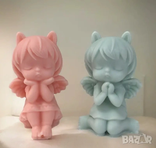 Молд момиче ангел с ушички два вида , снимка 8 - Форми - 53336902