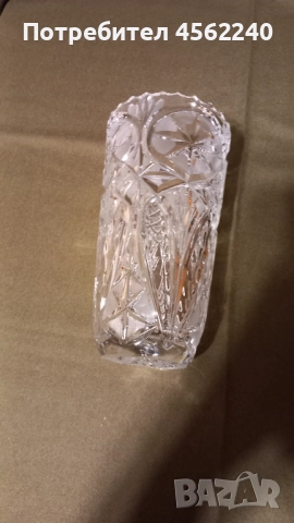 Красива ваза - оловен кристал, снимка 2 - Декорация за дома - 51613667
