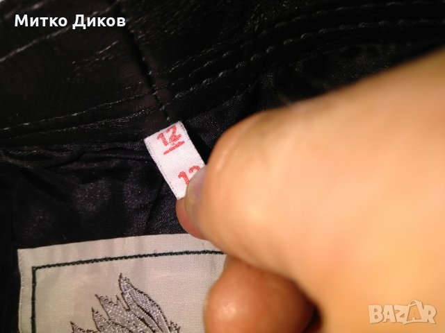 Рокерски панталон мотори-женски- CAMANCHI LEATHER LONDON размер12 естествена кожа, снимка 9 - Други спортове - 29659247