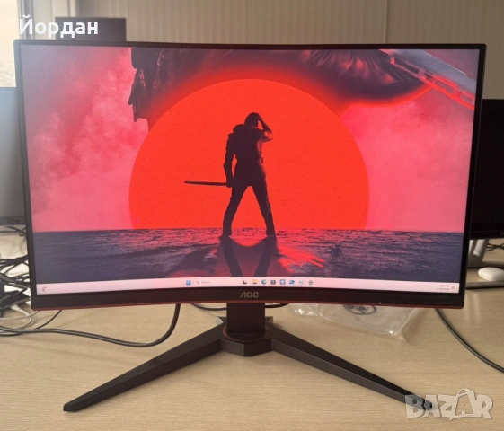 Монитор AOC Gaming Curved C24G1, снимка 3 - Монитори - 53889293