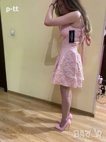 Дамска нежна рокля , снимка 3 - Рокли - 53975594