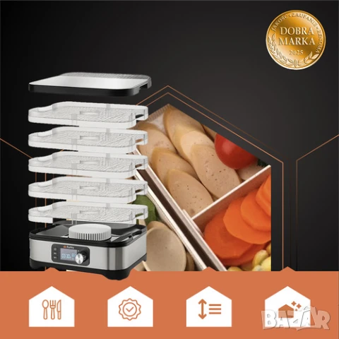 Сушилня за плодове и зеленчуци - 2 модела / Уред за сушене на плодове, снимка 10 - Съдове за готвене - 50918448