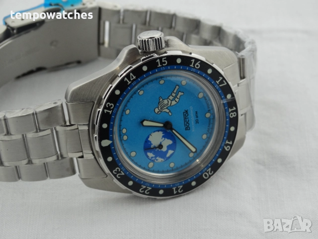 ВОСТОК АМФИБИЯ АВТОМАТИЧЕН ref: 14031Г - “КОСМОДАЙВЕР”- “ЗЕМЛЯНИН” 1 - ЛИМИТ - 730 бр., снимка 5 - Мъжки - 52942848