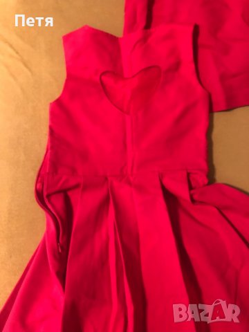 Mohito Червени рокли със сърце на гърба за мама и момиче, снимка 4 - Рокли - 37529599