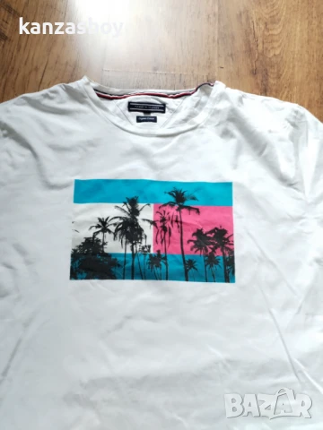 tommy hilfiger - страхотна мъжка тениска КАТО НОВА 2ХЛ, снимка 3 - Тениски - 50620856