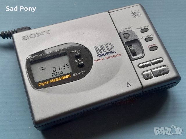 Sony Minidisk MZ-R35 Walkman минидиск плеър