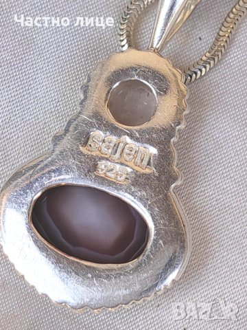 Уникален Сребърен Марков Vintage Медальон SAJEN Jewelry от Остров Бали, снимка 4 - Колиета, медальони, синджири - 42572964