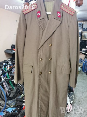 Стар военен шлифер преди 1989 г, снимка 2 - Други ценни предмети - 30001607