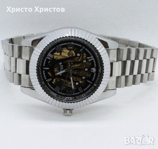 Дамски луксозен часовник Rolex Crown Skeleton , снимка 18 - Дамски - 37047692