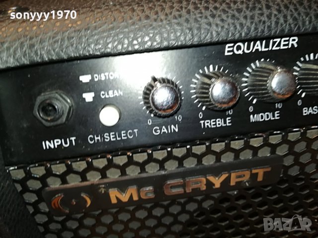 MC CRYPT GW-25 GUITAR AMPLIFIER-ВНОС GERMANY 1302231715L, снимка 7 - Ресийвъри, усилватели, смесителни пултове - 39662181