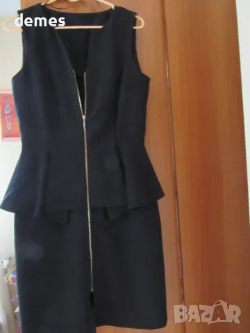 Класическа елегантна черна рокля без ръкав DiKa разм.38,нова