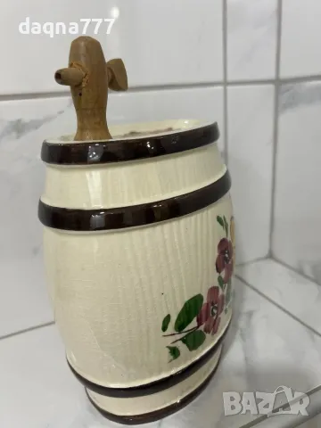 Ръчно Handarbeit Порцеланово буре за уиски  Германия от 70-те години , снимка 15 - Антикварни и старинни предмети - 49526280
