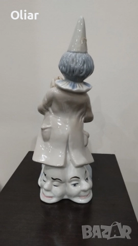 Порцеланова статуетка на клоун, винтидж, колекционерска., снимка 4 - Статуетки - 52014121