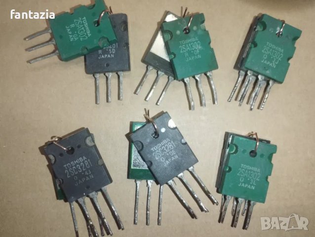ОРИГИНАЛНИ транзистори Toshiba 2SA1302 2SC3281 зелен черен 1302 3281, снимка 1