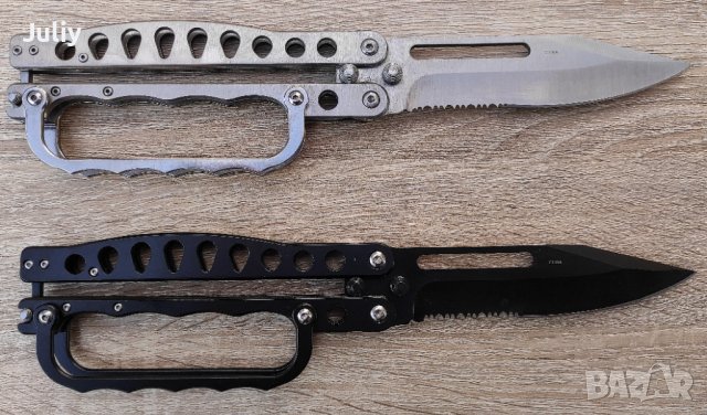 Френски окопен нож / пеперуда /, снимка 4 - Ножове - 37544086