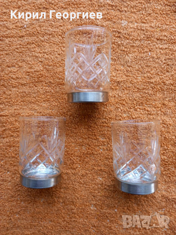 Красиви кристални чаши , снимка 1 - Чаши - 36399020