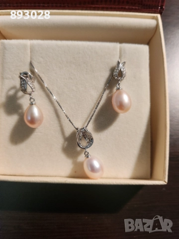 Сребърен комплект YUNO Pearls, снимка 2 - Бижутерийни комплекти - 52697219