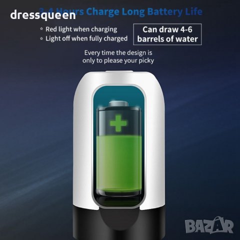 1598 ЕЛЕКТРИЧЕСКА ПОМПА ЗА БУТИЛКА И ГАЛОН , снимка 2 - Други стоки за дома - 37265343