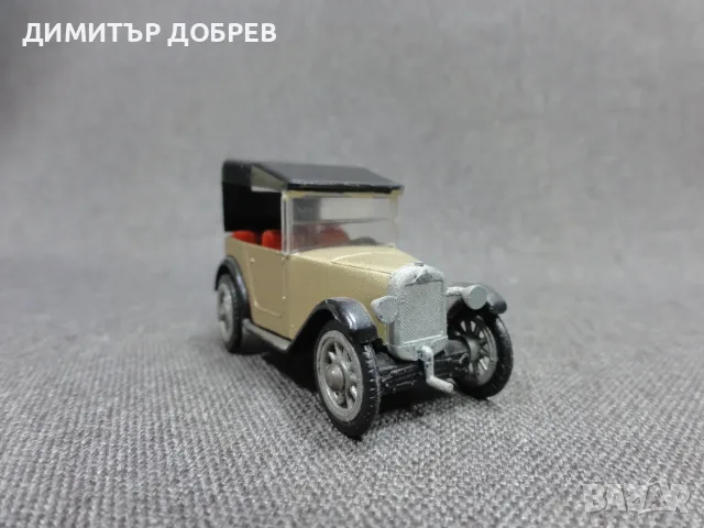 СТАРА РЕТРО СОЦ ГДР МЕТАЛНА КОЛИЧКА МАЩАБЕН МОДЕЛ DIXI 1927 ESPEWE 1/50, снимка 5 - Колекции - 56110952
