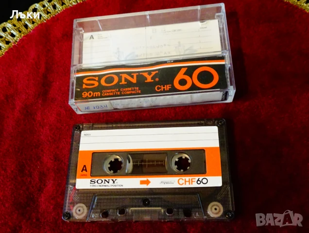 Аудио касета Sony CHF60 с хеви метъл групата Saxon. 