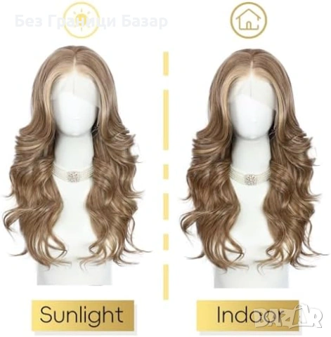 Нова Перука за Парти и Ежедневие, Висококачествена коса за жени прическа, снимка 6 - Аксесоари за коса - 53020786